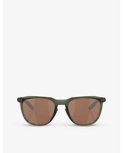 Oakley Oo9286 Thurso Round-frame Acetate Sunglasses - Green
