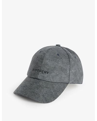 Givenchy Logo-embroidered Cotton Baseball Cap - Gray