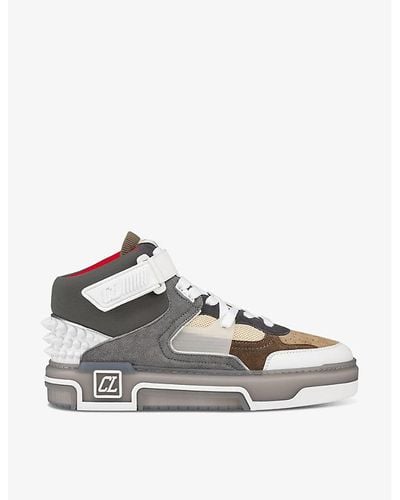 Christian Louboutin Astroloubi Leather Mid-top Sneakers - Multicolour
