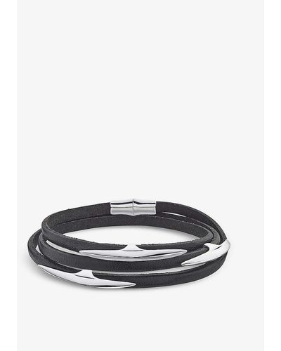 Shaun Leane Arc And Leather Bracelet - White
