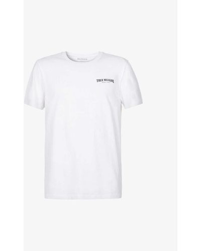 True Religion Logo-print Cotton-jersey T-shirt X - White