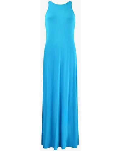 Ro&zo Round-neck Sleeveless Jersey Maxi Dress - Blue