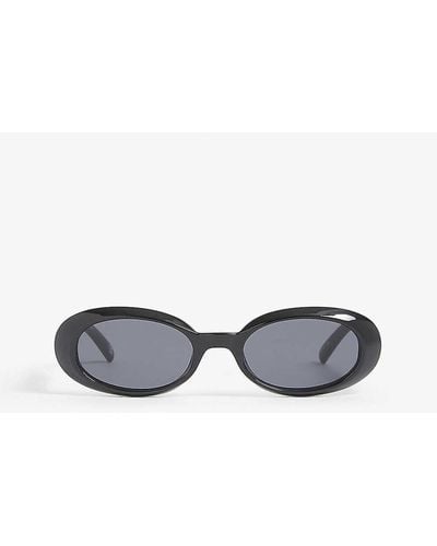 Le Specs Lsp2102369 Work It! Oval-frame Sunglasses - Black