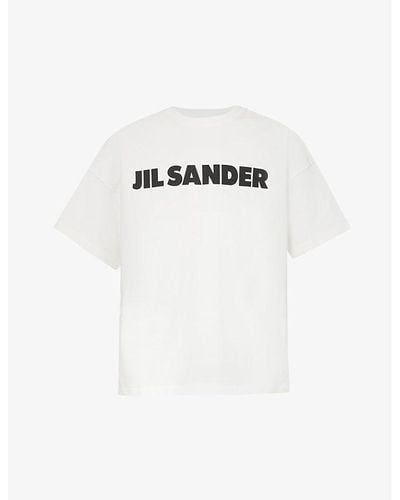Jil Sander Logo-print Boxy-fit Organic-cotton T-shirt X - Multicolor