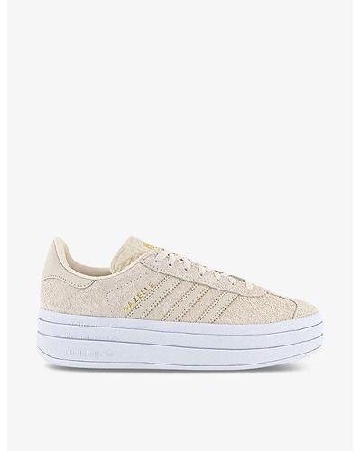 adidas Gazelle Bold Platform Suede Low-top Sneakers - White