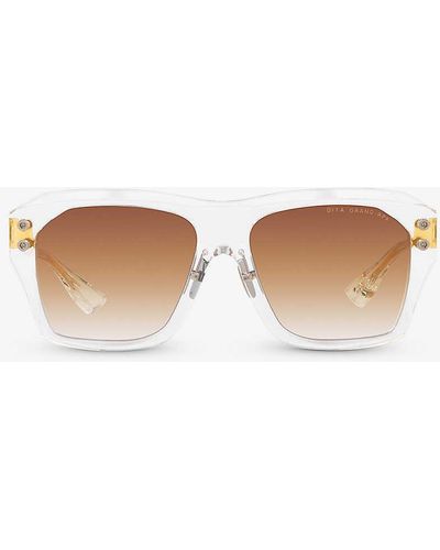 Dita Eyewear D4000425 Grand-apx Square-frame Acetate Sunglasses - White
