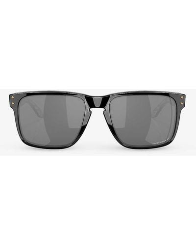 Oakley Oo9417 Holbrook Square-frame Acetate Sunglasses - Grey