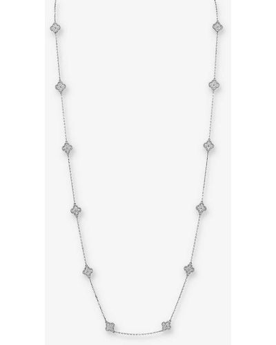 Van Cleef & Arpels Sweet Alhambra White-gold And 1.29ct Diamond Necklace - Natural