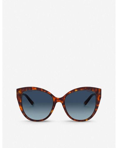 Tiffany & Co. Tf4166 Acetate Cat-eye Sunglasses - Blue