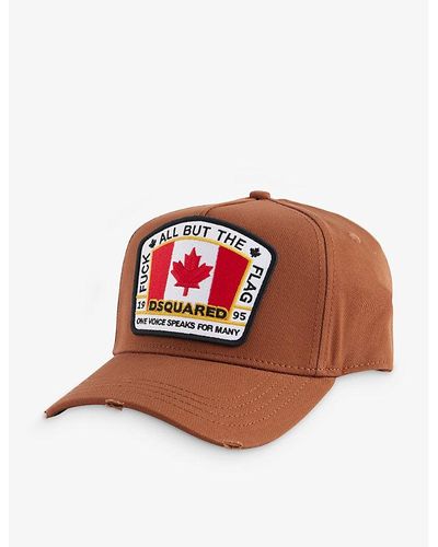 DSquared² Canadian Logo-patch Cotton-twill Cap - Multicolor