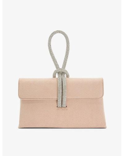 Dune Brynie Faux-suede Top-handle Bag - Natural