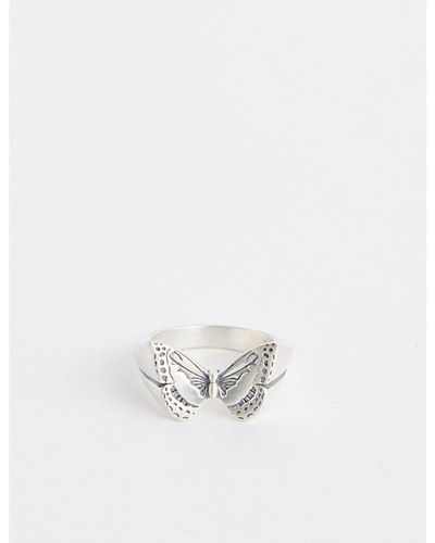 Serge Denimes Butterfly 925 Sterling- Ring - White