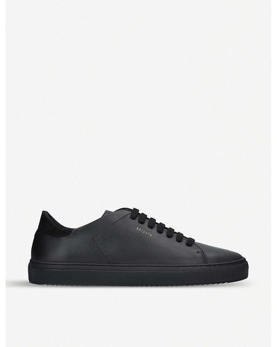 Axel Arigato Clean 90 Leather And Suede Trainers - Black