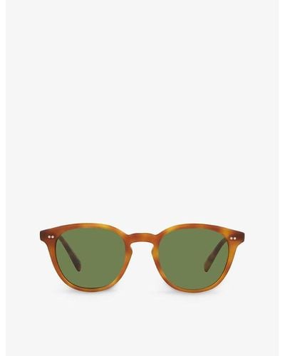 Oliver Peoples Ov5454su Desmon Sun Round-frame Tortoiseshell Acetate Sunglasses - Green