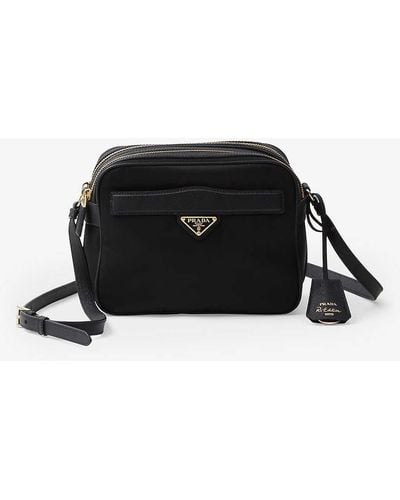 Prada Re-edition 1978 Recycled Nylon And Leather Cross-body Bag - Black