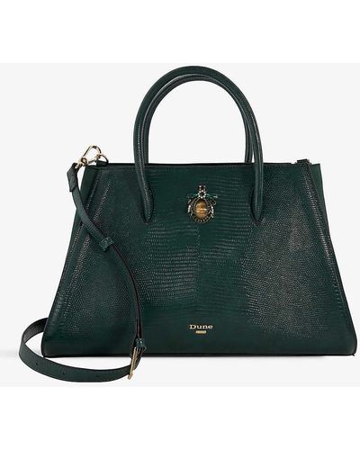 Dune Daitlyn Faux-leather Top-handle Handbag - Green