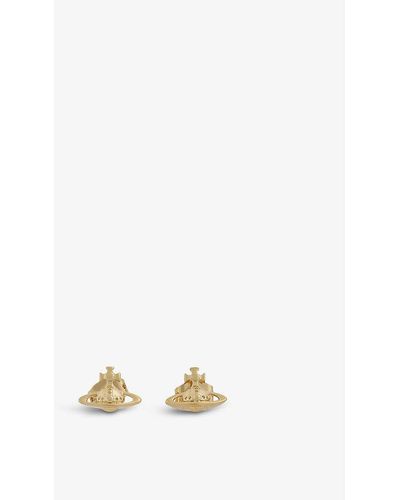 Vivienne Westwood Lorelei Silver-toned Brass Stud Earrings - Metallic