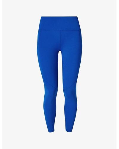 Sweaty Betty Power 7/8 Workout Stretch-jersey leggings X - Blue