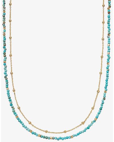 Astley Clarke Biography Turquoise 18ct Gold-vermeil Necklace - Multicolour