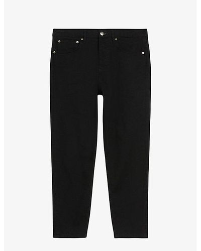 Ted Baker Dyllon Tapered-leg Stretch-denim Jeans - Black