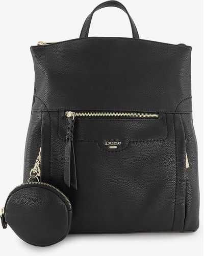 Dune Dartmoor Coin-purse Faux Leather Backpack - Black