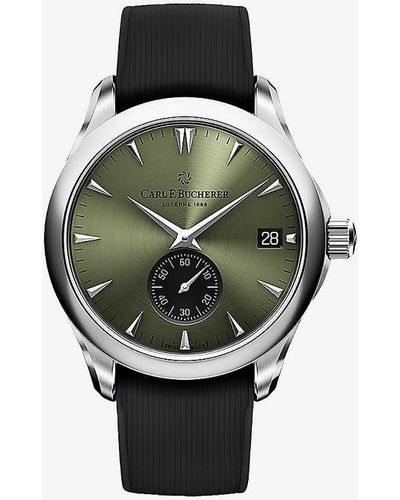 Carl F. Bucherer 00.10924.08.93.02 Manero Peripheral Stainless Steel Automatic Watch - White