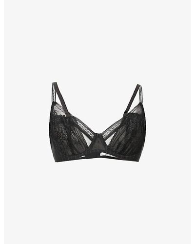 Passionata Maddie Half-cup Stretch-lace Bra - Black