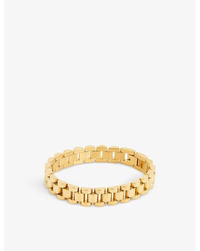 OMA THE LABEL Timepiece 18ct Yellow- Plated Brass Bracelet - Metallic
