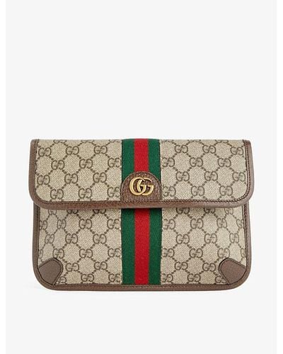 Tas Selempang Waist Bag Pria Casual Belt Bag Gucci Typography