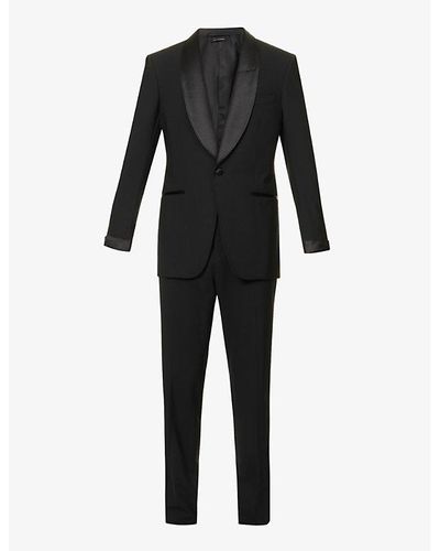 Tom Ford Atticus-fit Stretch-wool Tuxedo Suit - Black