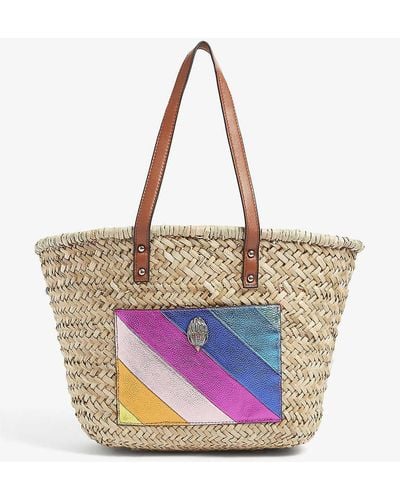 Kurt Geiger Kensington Straw Basket Bag - Multicolor