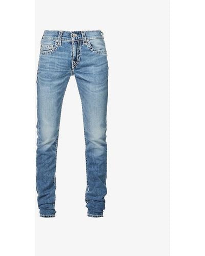 True Religion Rocco Slim-fit Skinny-leg Stretch-denim Jeans - Blue