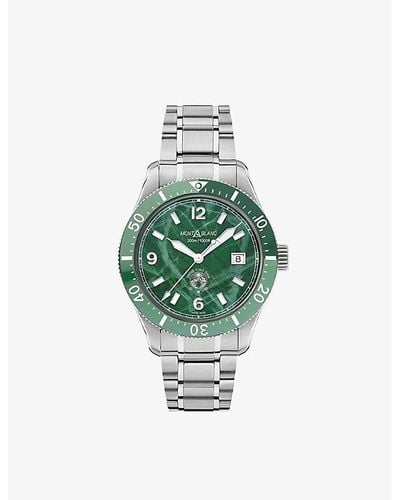 Montblanc 129373 1858 Stainless-steel Automatic Watch - Green