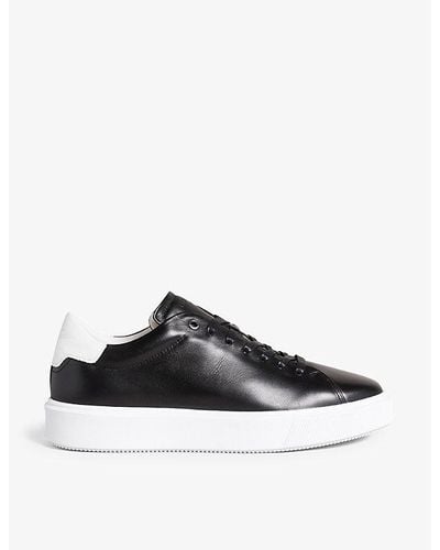 Ted Baker Breyon Chunky-sole Leather Sneakers - Black