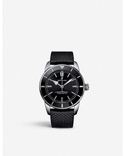 Breitling Ab201012/bf73 Superocean Heritage Ii Stainless Steel Watch - Black