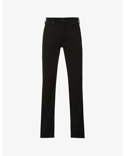 PAIGE Normandie Straight-leg Regular-fit Jeans - Black
