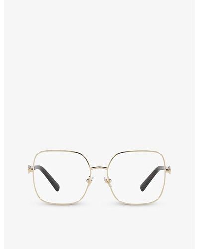 Tiffany & Co. Tf1151 Square-frame Metal Glasses - White