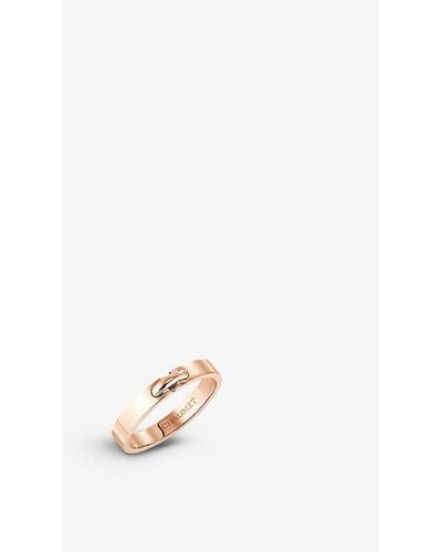 Chaumet Jeux De Liens 18ct Rose-gold And Diamond Ring - White