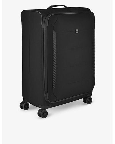 Victorinox Crosslight Large Softside Recycled-polyester Suitcase - Black