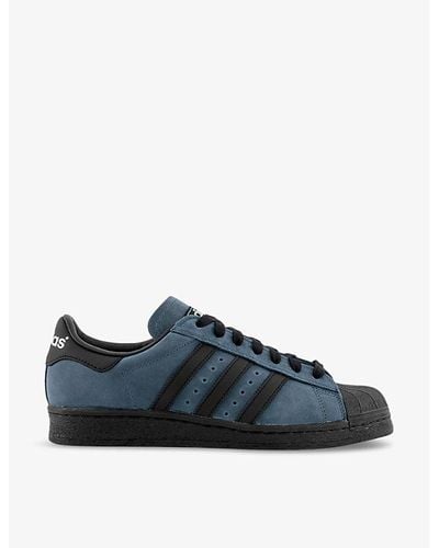 adidas Superstar 82 Leather Low-top Sneakers - Blue
