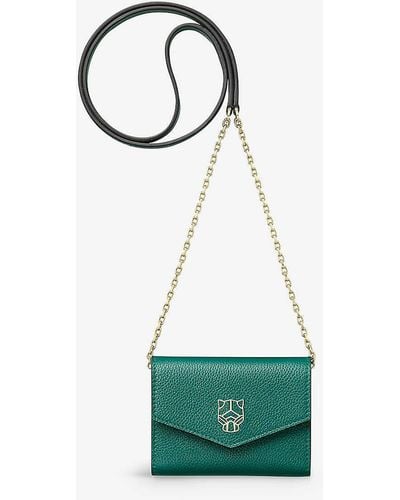 Cartier Panthère De Mini Chain Leather Wallet-on-chain - Green