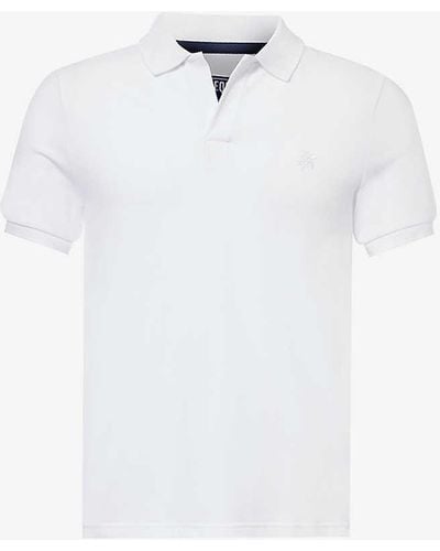 Vilebrequin Palatin Logo-embroidered Cotton Polo Shirt - White
