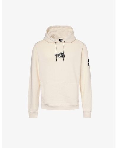 The North Face Alpine Logo-print Cotton-jersey Hoody Xx - Natural