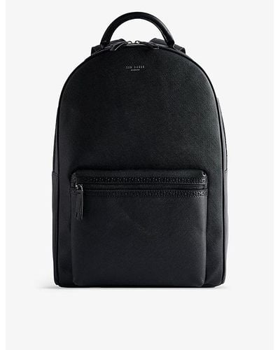Ted Baker Conann Logo-embossed Leather Backpack - Black