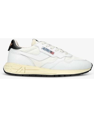 Autry Reelwind Leather Low-top Trainers - White