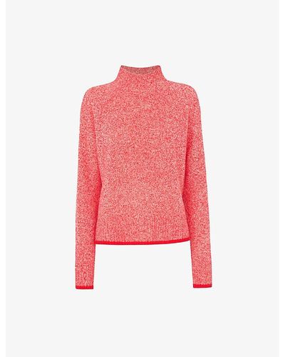 Whistles Funnel-neck Wool Sweater - Multicolor