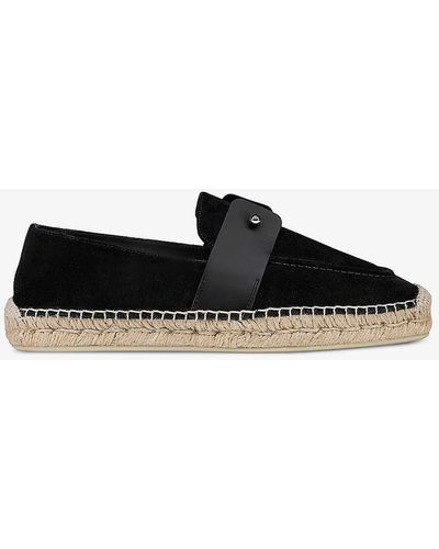 Christian Louboutin Chambespadrille Suede Espadrilles - Black