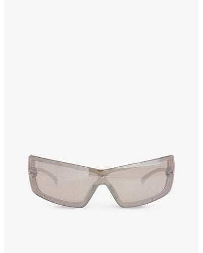 Le Specs The Bodyguard Rectangle-frame Polyethylene Sunglasses - White