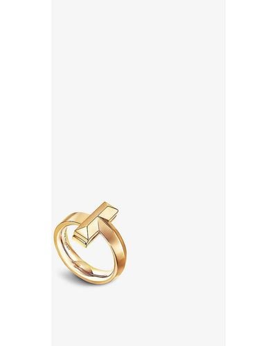 Tiffany & Co. Tiffany T T1 Wide 18ct Yellow-gold Ring - Metallic