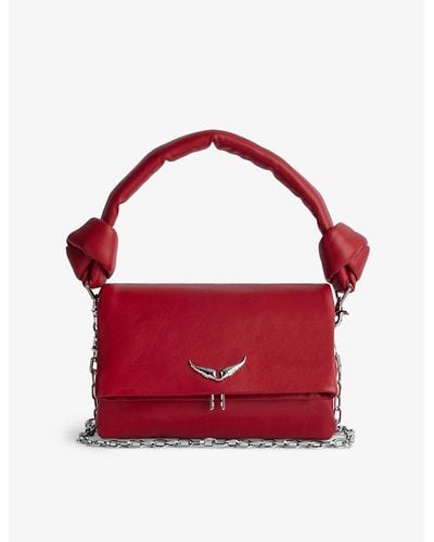Zadig & Voltaire Rocky Eternal Leather Shoulder Bag - Red